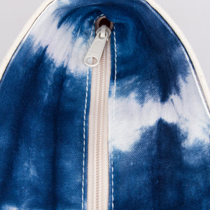 Limited tote bag - Shibori Blue Zip