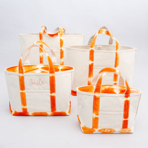 Limited tote bag - Shibori Orange Sizes