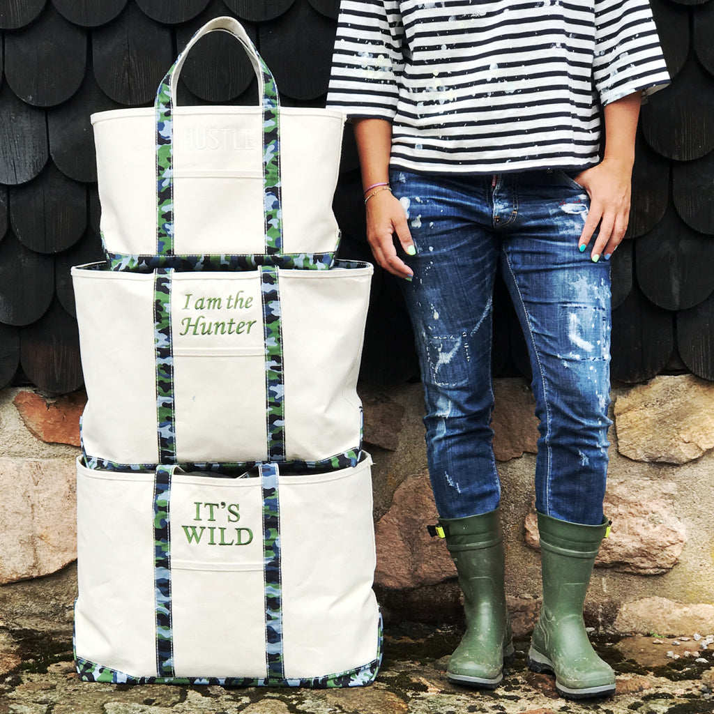 Limited Tote Bag - Camo Falsterbo Ocean - Sizes