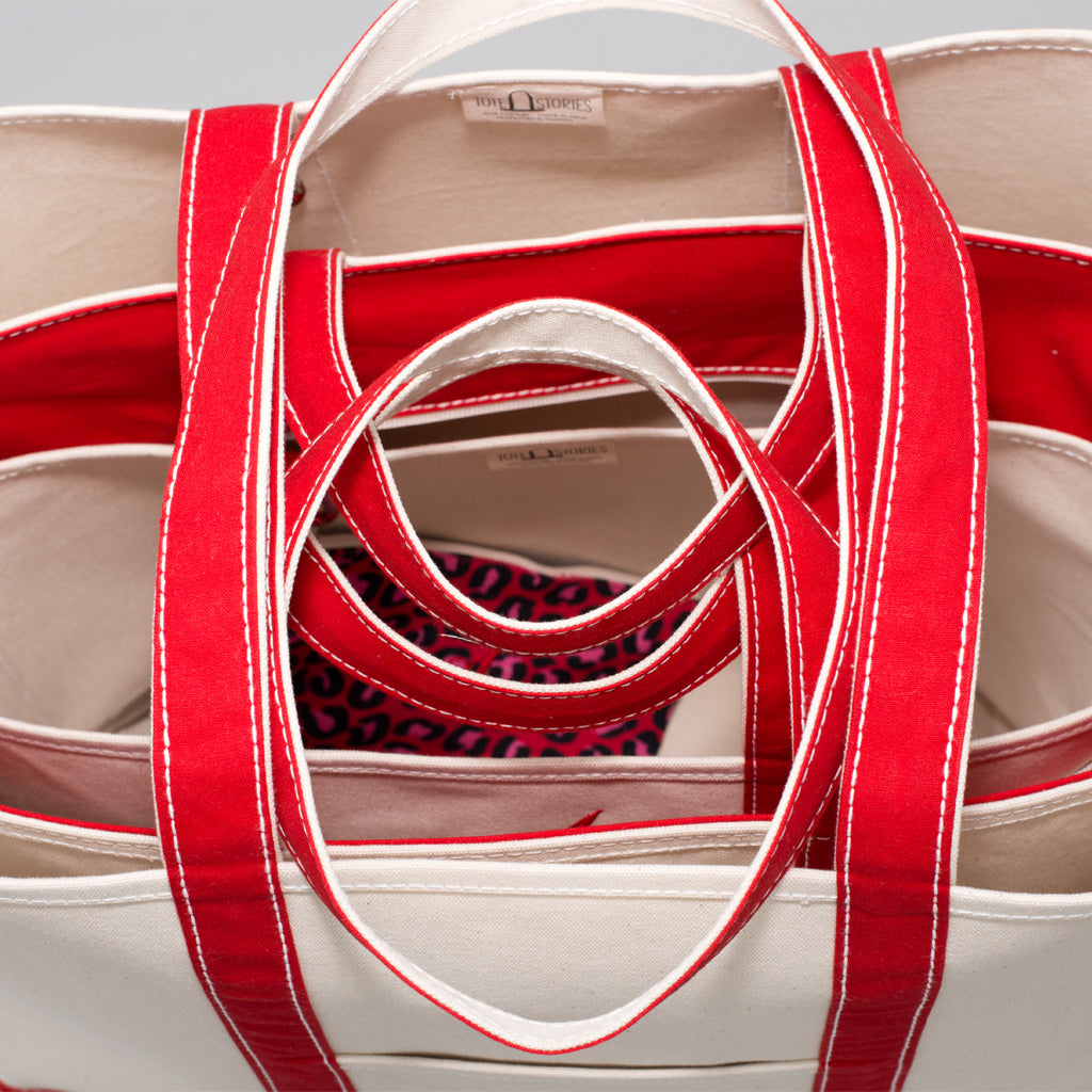 Classic Tote Bag - London Red - Stack