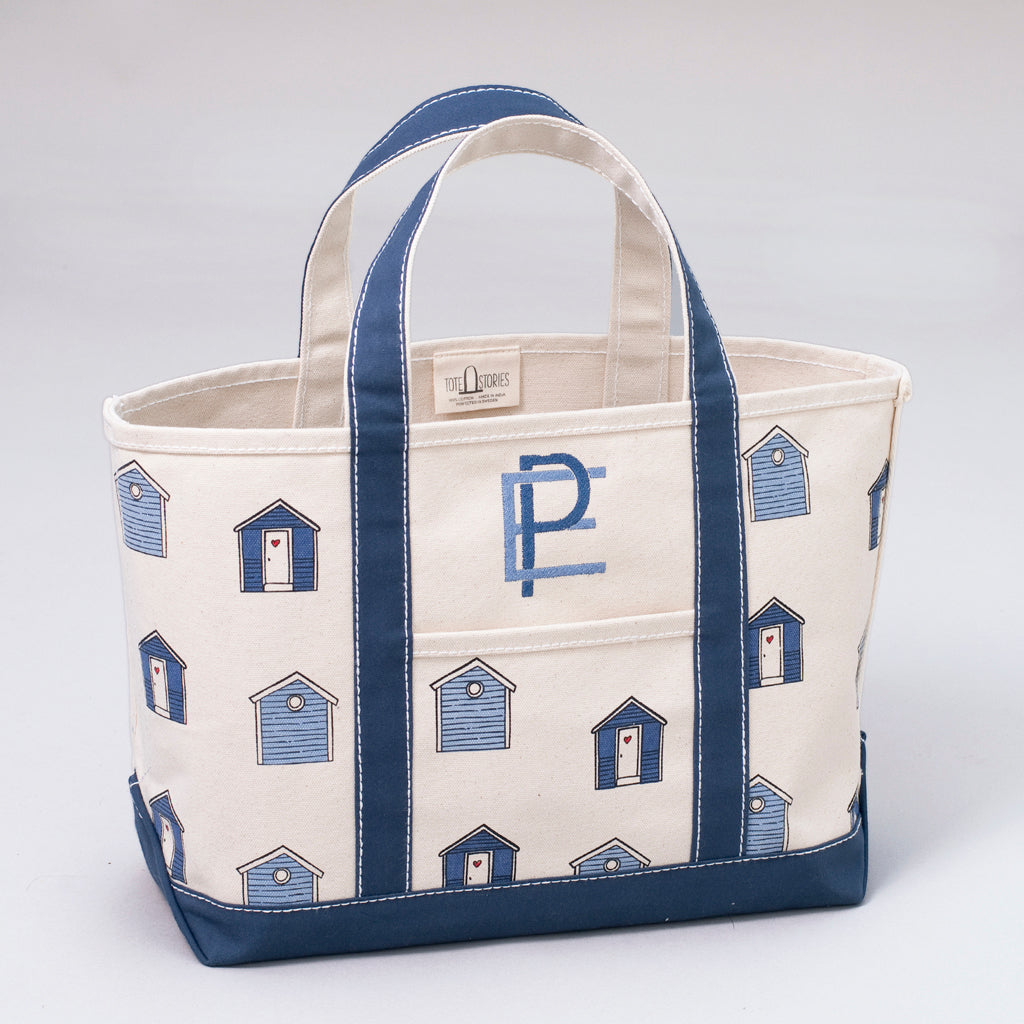 Limited Tote Bag - Beach Huts - Front